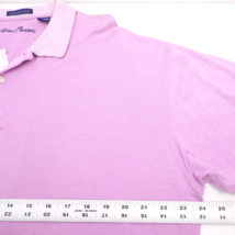 Alan Flusser Mercerized Cotton Large Mens Polo Pink 100% Cotton Classicc... - £14.71 GBP