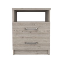 OK Nightstand: 2 Drawers, 1 Shelf - £126.68 GBP