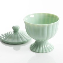 Pioneer Woman ~ TIMELESS BEAUTY ~ Jade Green ~ Retro ~ Covered ~ Candy Dish - £30.15 GBP