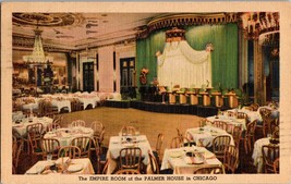 Vtg Postcard The Palmer House in Chicago, The Empire Room, a Hilton Hotel - £6.69 GBP