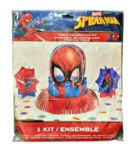 Spiderman Birthday Party Stand-up Centerpieces 1 Large 2 Small w Confett... - £7.56 GBP