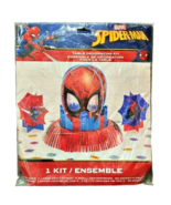 Spiderman Birthday Party Stand-up Centerpieces 1 Large 2 Small w Confetti Marvel - £7.58 GBP