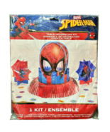 Spiderman Birthday Party Stand-up Centerpieces 1 Large 2 Small w Confett... - £7.58 GBP