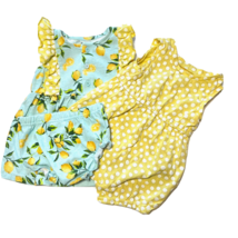 9 Month Girl Baby Essentials 3 piece Sun Dress Romper diaper cover Sunsuit - $10.88