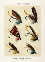 13825.Decor Poster.Room interior art design.Fishing fly.Fish market bait shop - £12.74 GBP+