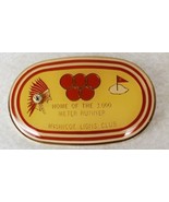 Mishicot Lions Club Wisconsin VTG Pin Pinback &quot;Home of the 3,000 Meter R... - £11.28 GBP