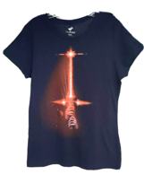 TeeFury Mashup Star Wars Blue Graphic T-Shirt 2XL Preshrunk Cotton Stretch New - £7.90 GBP