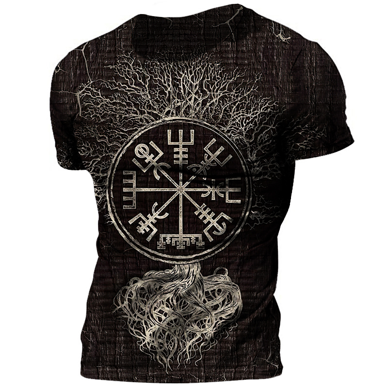 Viking tattoo son of valhala t shirts Men Steampunk 3D O-neck quick-dryi... - $9.99