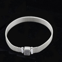 Reflexions Bracelet 925 Silver Sparkling Clasp Bracelet Fit Reflexions Charms - £22.37 GBP+