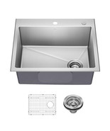 Fairlane 25-inch Drop In/Top Mount Single Bowl 18-Gauge Stainless Steel ... - $13,517.11 MXN