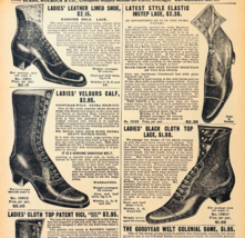 1901 Women&#39;s Fine Shoes Reproduction Advertisement Sears Footwear DWV12B - €17,11 EUR