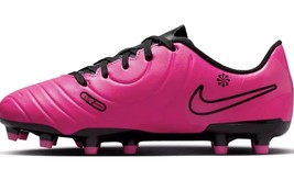 Pink Black Nike JR Tiempo Legend Club Soccer Futbol Cleats Shoe YOUTH Sz... - £16.59 GBP