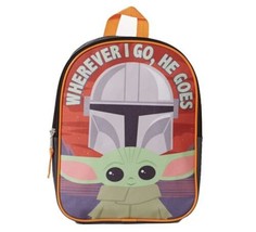 Bio World Disney Star Wars Mandalorian Baby Yoda Groyu Backpack Mini 11” Nwt - £8.49 GBP