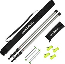 Everbeam Telescopic Tarp Pole for Camping, Hiking, Fishing -, Carry Bag - £47.39 GBP