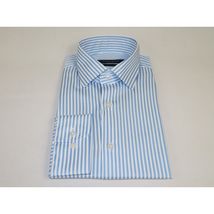 Men's Shirt ENZO PARK Turkey Soft Cotton Wrinkle Resistant Enzo9 Blue Stripe image 4