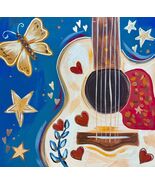 NEW- Southern Guitar Painting Kit - Paint Your Own - Hand-Drawn - Canvas... - $38.00