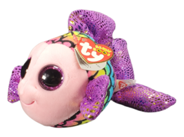 NWT TY Beanie Boos 6&quot; FLIPPY Fish Plush Rainbow Boo Sparkly Eyes Fins Pu... - £7.17 GBP