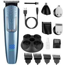 [Pack of 2] Cordless Beard Trimmer USB Rechargeable Beard Grooming Kit Electr... - £33.61 GBP