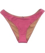 J Crew Curved Waist Bikini Bottom Hot Pink Cheeky Size Medium BC125 New - $11.87