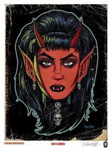 Frankenhorrors Succubus 8.5x11 signed print by Frank Forte Demoness Incubus - $14.01