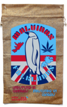 Malvinas Falkland Penguin Marijuana Burlap Bag 59 British Travel Island Wall New - £12.59 GBP
