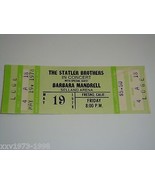 BARBARA MANDRELL THE STATLER BROTHERS 1978 UNUSED CONCERT TICKET SELLAND... - £7.90 GBP