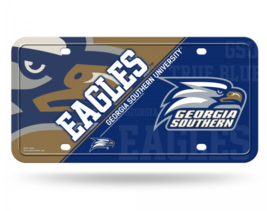Georgia Southern University Eagles Usa Made Metal License Plate - £23.97 GBP