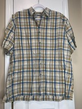 Vtg Men’s Aeropostale Button Up 100% Cotton Plaid Size L - $9.46