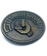 Smith-Grumer Mining Equipment Company Brass Belt Buckle  - $11.83