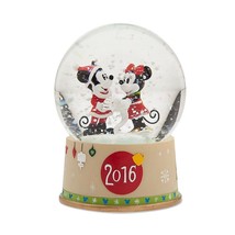Mickey and Minnie Mouse Snowglobe - Holiday 2016 - £35.34 GBP