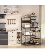 Kitchen Bakers Rack, 4-Tier Microwave Rack with Power Outlet, Stable Cof... - $364.49