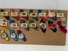 Lot of 17 California Rifle and Pistol Association Yearly Member Hat Lape... - $84.15