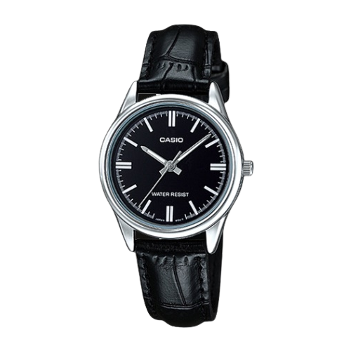 Casio Woman Leather Band Analogue Wrist Watch LTP-V005L-1A - $30.55