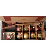 Balsam Hill Ornament Set Of 12 Beautiful  Ornaments For Trees Red &amp; Gold - $1,227.25 MXN
