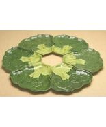 Broccoli Plate Set Collectible Vegetable Ceramic Glass Platter Dish - $618.53 MXN