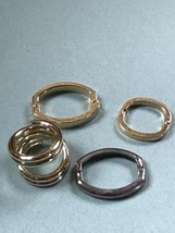 Vintage Lot of Light Goldtone Oxidized Silvertone Simple Metal Scarf Clips –  - £10.49 GBP