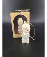 Precious Moments E-5387 Wishing You A Merry Christmas Ornament 1984 New - £4.45 GBP