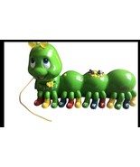 Leap Frog Alphabet Pal Green Caterpillar Music Talk Education Pull Toy V... - $14.03