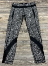 Lululemon Sole Training 7/8 Tight Daisy Dust Alpine Black/White Size 8 - £26.62 GBP