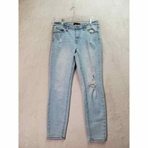 Kendall And Kylie Ripped Jeans Womens Size 7/28 Blue Denim Flat Front Pockets - £12.42 GBP