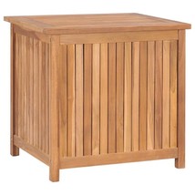 Solid Teak Wood Outdoor Garden Patio Porch Wooden Cushion Storage Deck Box Unit - £188.98 GBP+