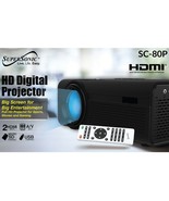 Supersonic SC-80P 1080p Full HD Digital Projector +HDMI/USB/mSD/AV Inputs - £158.10 GBP