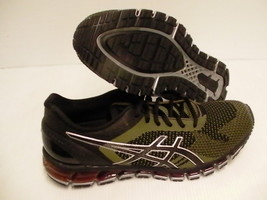 ASICS Homme Gel Quantum 360 Tricot Chaussures Course Noir Martini Olive Size 8.5 - £125.38 GBP