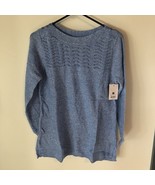croft and barrow womens sweater light blue size pm - $23.01 CAD