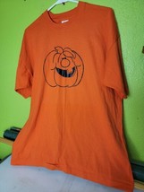 Vintage Single Stitch Shirt 80s 90s Tee Halloween Pumpkin Jack O Lantern XL Rare - £33.54 GBP