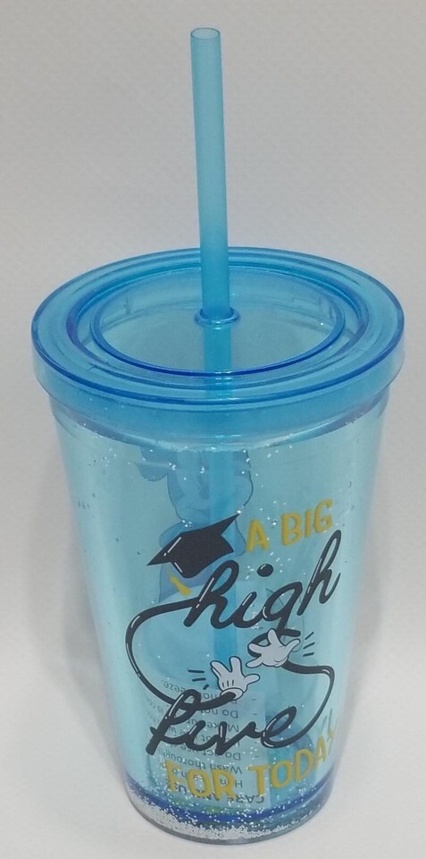 Disney Mickey Mouse  GRAD Plastic Tumbler, Blue 15.2 FL OZ Item image 2