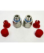 2-RYCO Hydraulic Male 1/2” Dash-08 O-Ring Boss 16-TPI X WEO DN12 Plug In... - $39.00