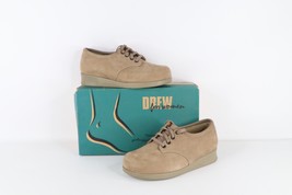 NOS Vtg 90s Streetwear Womens 10 N Nubuck Leather Platform Shoes Sneaker... - $98.95