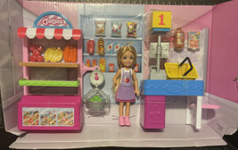 Barbie Chelsea Doll &amp; Snack Stand Super Market Grocery Store Play Set. See notes - £11.63 GBP