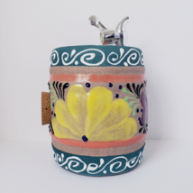 Mexican Handmade and Hand-Painted Clay Decorative Tequila Barrel - £31.06 GBP